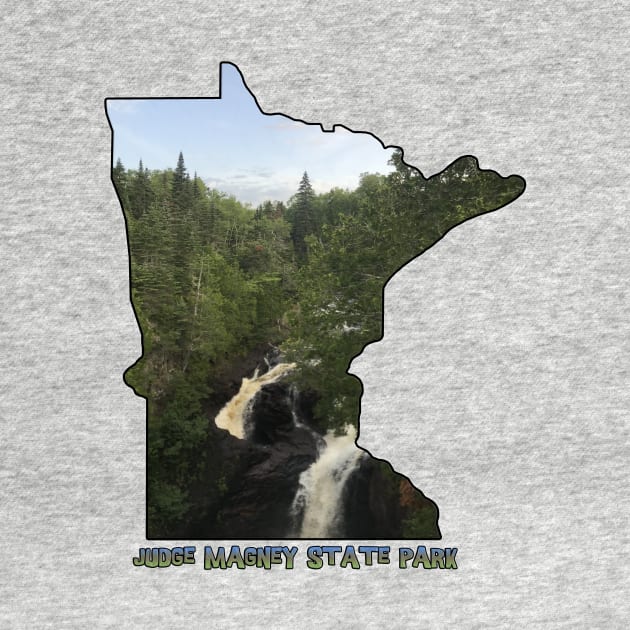 Minnesota Outline (Devil's Kettle in Judge Magney State Park) by gorff